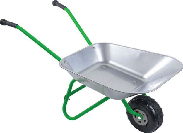 Bild von OA Schubkarre-Metall, silber/grün