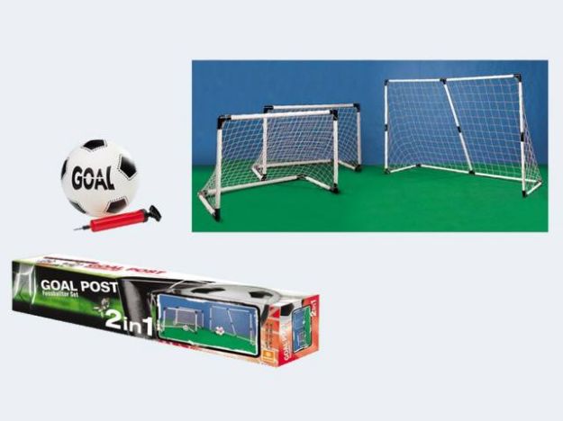 Bild von Mondo Fußballtor Set 2in1 183x121cm o.(2x) 91x63cm - Mondo 18054