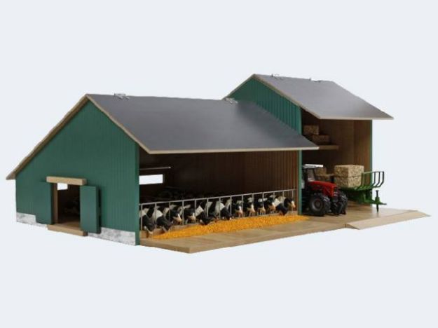 Bild von Farm Stall mit Schuppen 1:32 72x55x32cm - 610200
