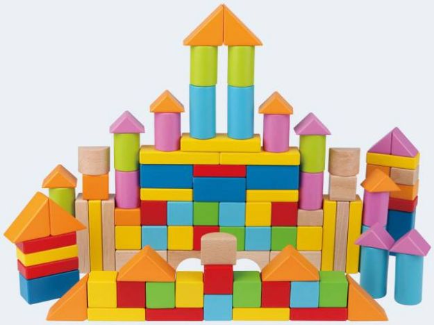 Bild von Hape 101 Wunderbare Holzbausteine - E8247