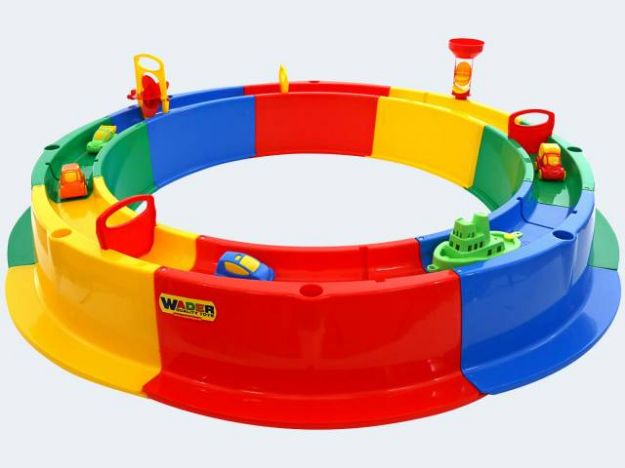 Bild von Sandkasten mit Zubehör + Wasserbahn 136cm - 40923