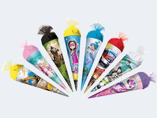 Bild von 20 Geschwister-Schultüten 35cm rund - 6735971