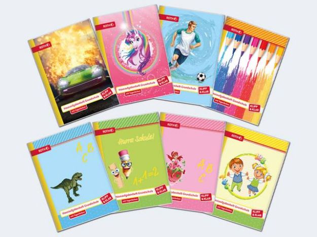 Bild von 24 Aufgabenhefte Klipp+Klar A5 - verschiedene Motive - 88445