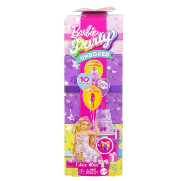 Bild von Barbie Party Unboxed Haustier Geburtstag lila