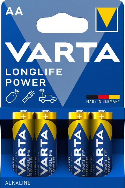 Bild von Varta LONGLIFE POWER Mignon/AA 4er Pack - 118417