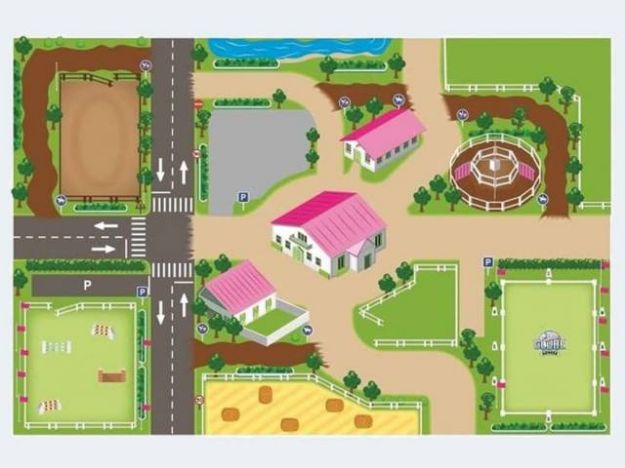 Bild von Spielteppich Reitschule XXL 100x150cm - 570348
