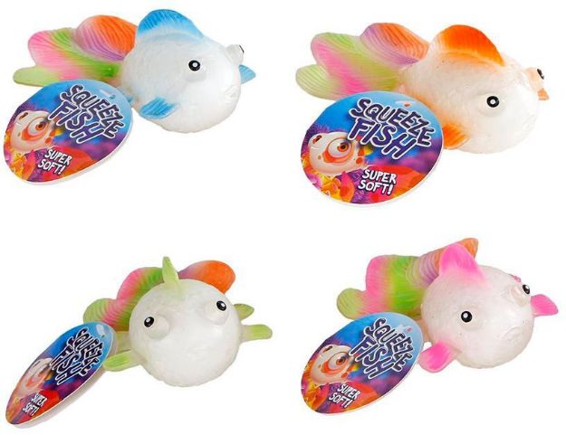 Bild von Goldfisch squeez Tiere 12cm sortiert (Display=12) - Eine Verkaufseinheit = 12 Stück