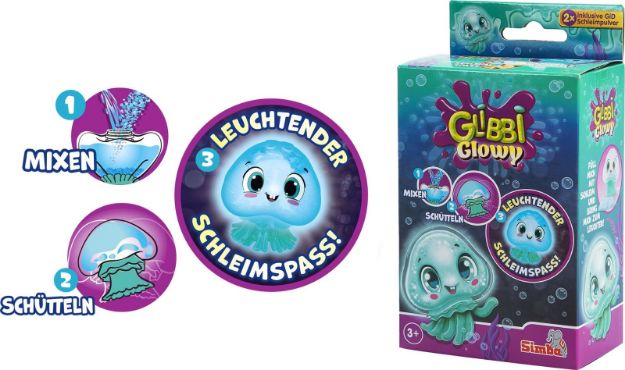Bild von Glibbi Glowy Qualle mit Glow in the Dark Effekt