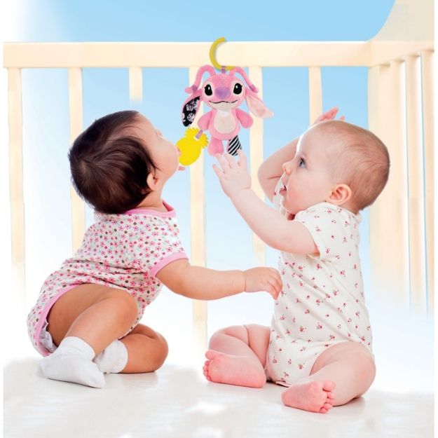 Bild von Disney Stitch Plüsch Angel sensorische Elem. 3M+