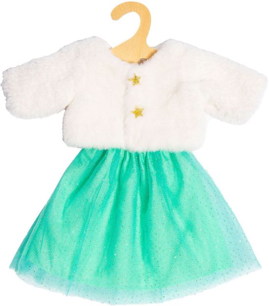 Bild von Puppen-Plüschjacke ''Yuki'' mit Tüllrock, Gr. 28-35 cm - 1370