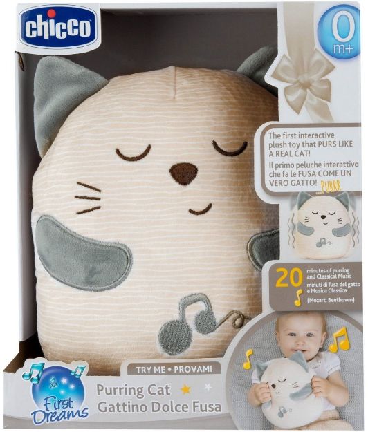 Bild von Chicco Schnurrende Katze Plüschtier 0m+