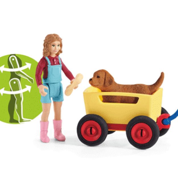 Bild von schleich® Farm World 42543 Bollerwagen-Ausflug