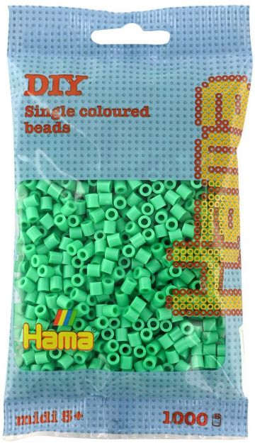 Bild von Hama® Bügelperlen Perlen, hellgrün, 1.000 Stück - 207-11