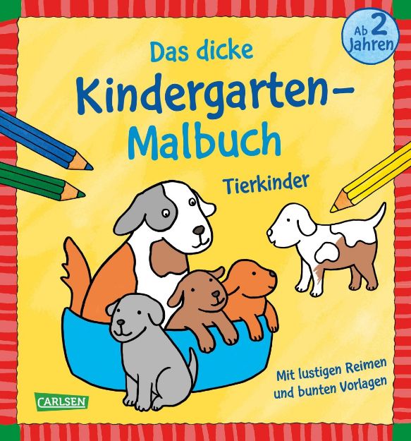 Bild von Das dicke Kindergarten-Malbuch Tierkinder 2J 84S