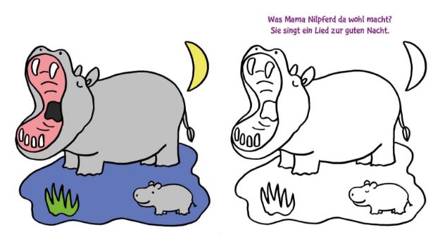 Bild von Das dicke Kindergarten-Malbuch Tierkinder 2J 84S