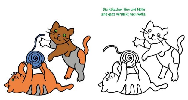 Bild von Das dicke Kindergarten-Malbuch Tierkinder 2J 84S