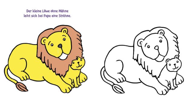 Bild von Das dicke Kindergarten-Malbuch Tierkinder 2J 84S
