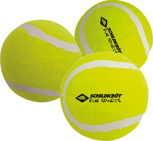 Bild von Schildkröt Funsports - Tennisbälle, (3 Stück Freizeitbälle drucklos im Meshbag) - 970048