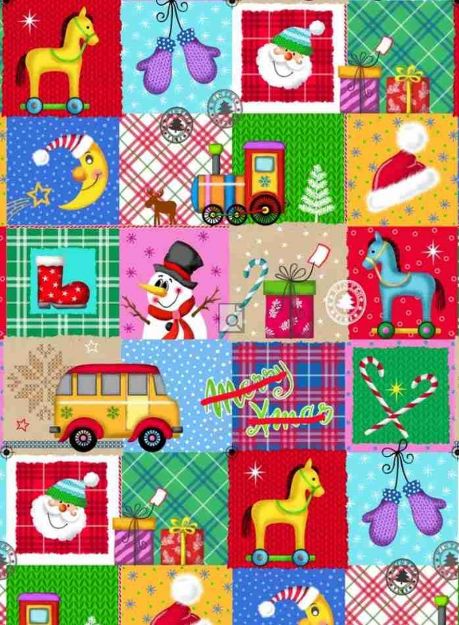 Bild von Weihnachtssecare bunt kariert 50cm x 250m - 11044 0A.9248.1 50cm