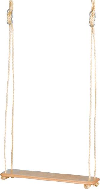 Bild von Brettschaukel Holz gerade ca. 48 x 15 cm - 55100
