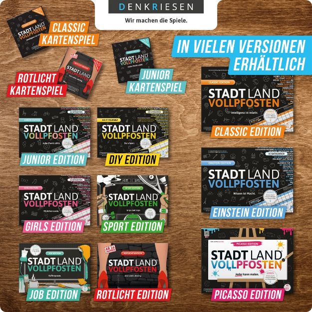 Bild von STADT LAND VOLLPFOSTEN® – Das Kartenspiel – JUNIOR EDITION "Jeder Punkt zählt." - SL3004