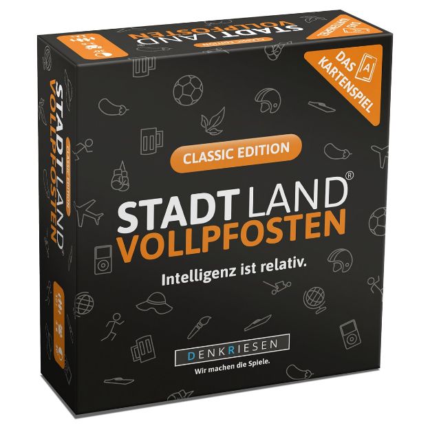 Bild von STADT LAND VOLLPFOSTEN® – Das Kartenspiel – CLASSIC EDITION "Intelligenz ist relativ" - SL3001