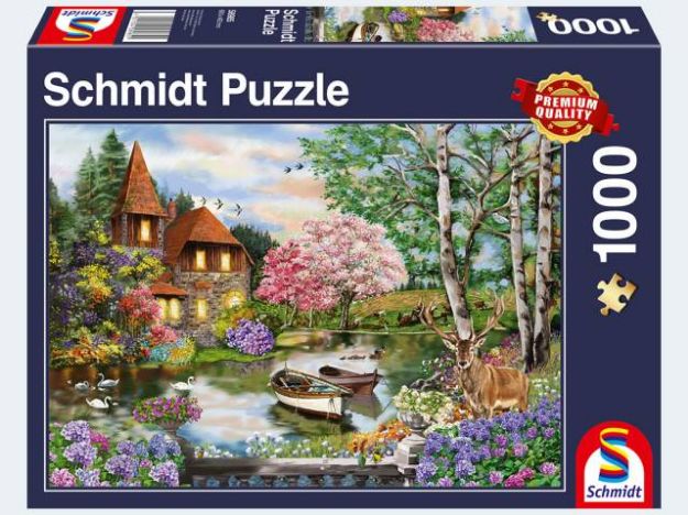 Bild von Puzzle 1000T Haus am See - 58985