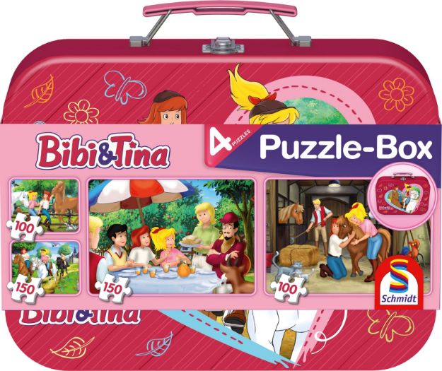 Bild von Schmidt Spiele Puzzle Bibi & Tina im Metallkoffer 2 x 100 Teile, 2 x 150 Teile - 56509