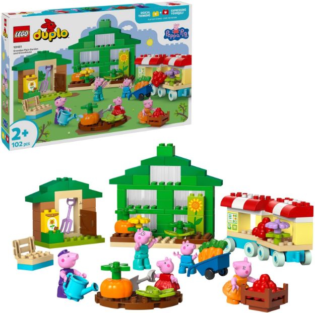 Bild von LEGO Duplo Peppa Pig Opas Garten und Gewächshaus