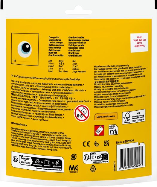 Bild von LEGO Polybag Creator Orange Katze