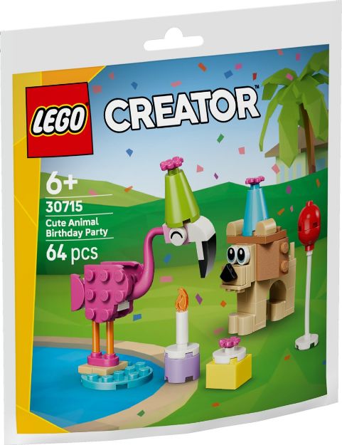 Bild von LEGO Polybag Creator Niedliche Tiere Feiern Geb.