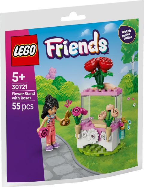Bild von LEGO Polybag Friends Blumenstand mit Rosen