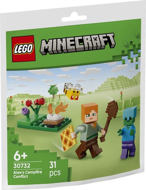 Bild von LEGO Polybag Minecraft Alex Begegnung am Lagerf.