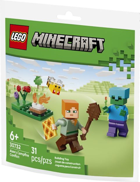 Bild von LEGO Polybag Minecraft Alex Begegnung am Lagerf.