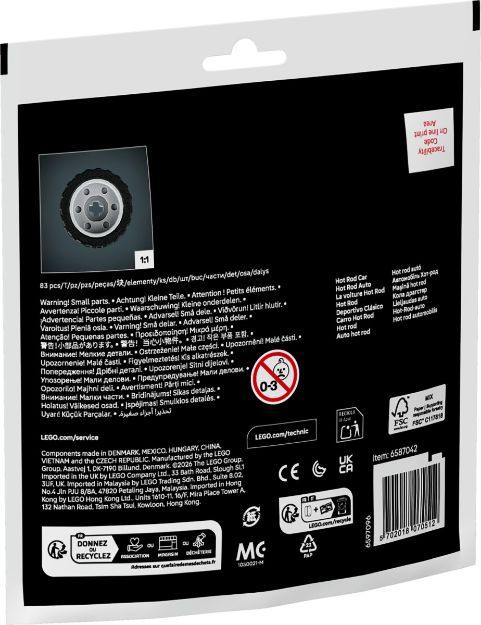 Bild von LEGO Polybag Technic Hot Rod Auto