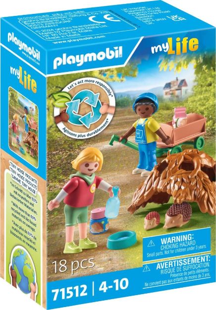 Bild von Playmobil Pflege der Igelfamilie