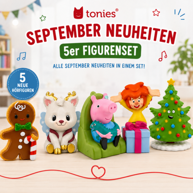Bild von VÖ 10.09.2026 BUNDLE - September Neuheiten - 5er Set - Peppa Pig: Schorsch + Nico Sternbaum + Pumuckl + Milas Weihnachtsreise + Ein knuspriges Weihnachtsfest