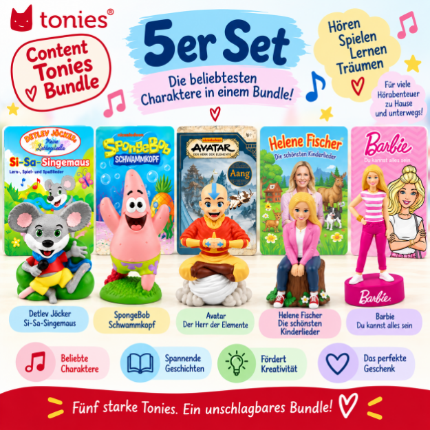 Bild von VÖ 08.10.2026 BUNDLE - Classic- Barbie + Helene Fischer + Avatar + SpongeBob Schwammkopf + Detlev Jöcker