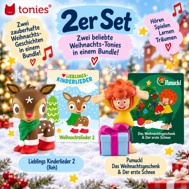 Bild von BUNDLE -  Pumuckl + Reh - 2er Set -Pumuckl: Das Weihnachtsgeschenk / Der erste Schnee + Lieblings-Kinderlieder - Weihnachtslieder 2 (Reh)