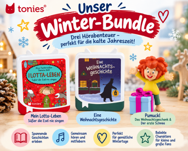 Bild von VÖ BUNDLE -  Tonies Winter-Bundle – 2 Book Tonies + Pumuckl Hörfigur